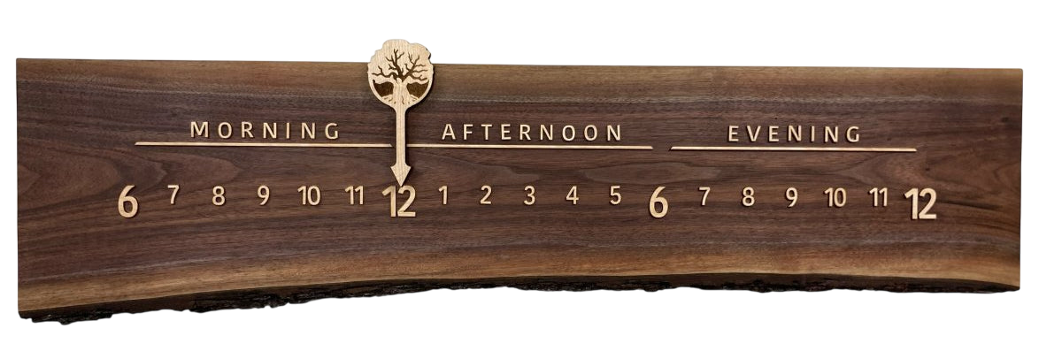 Cambrie: 3 - foot Walnut Maple - Linear Clockworks