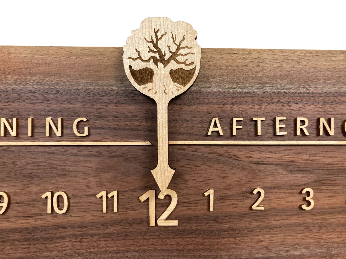 Cambrie: 3 - foot Walnut Maple - Linear Clockworks