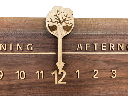 Cambrie: 3 - foot Walnut Maple - Linear Clockworks