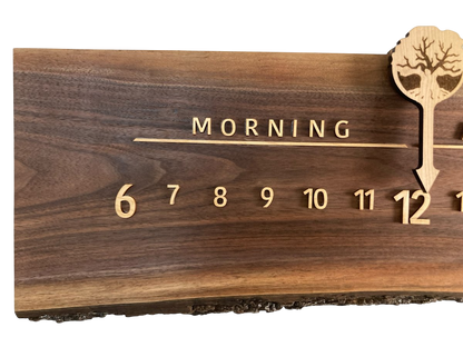 Cambrie: 3 - foot Walnut Maple - Linear Clockworks