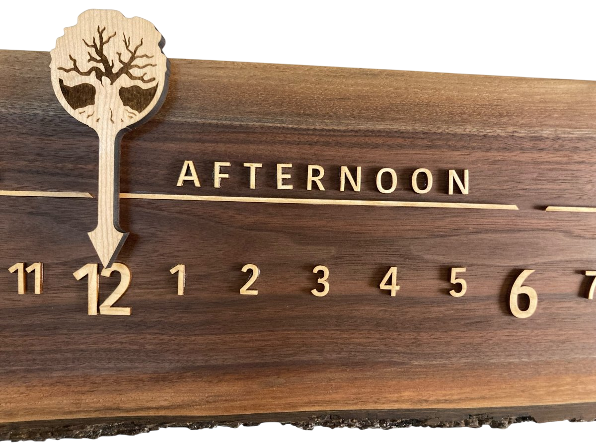 Cambrie: 3 - foot Walnut Maple - Linear Clockworks