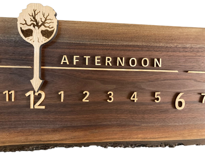 Cambrie: 3 - foot Walnut Maple - Linear Clockworks