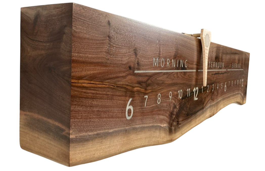 Blaine: 3 - foot Walnut - Linear Clockworks