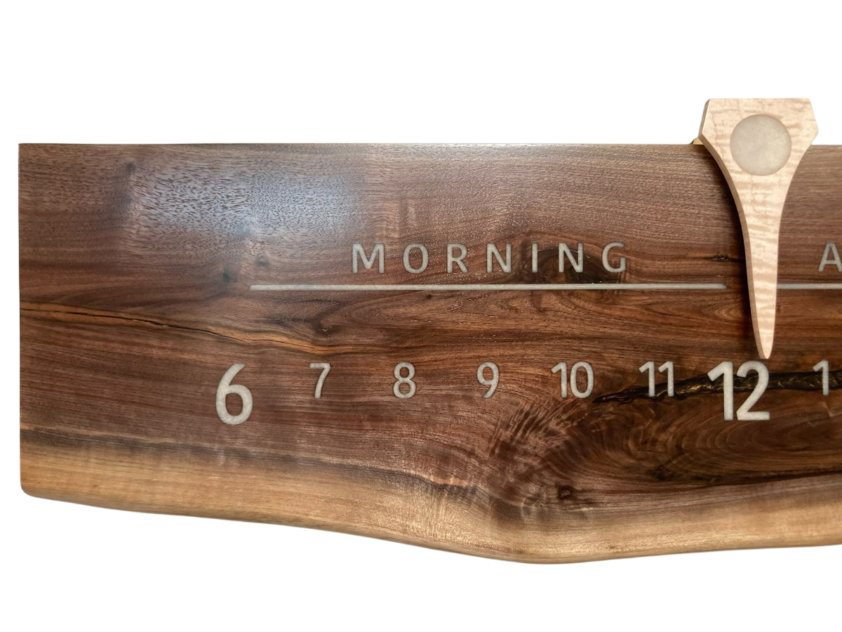 Blaine: 3 - foot Walnut - Linear Clockworks