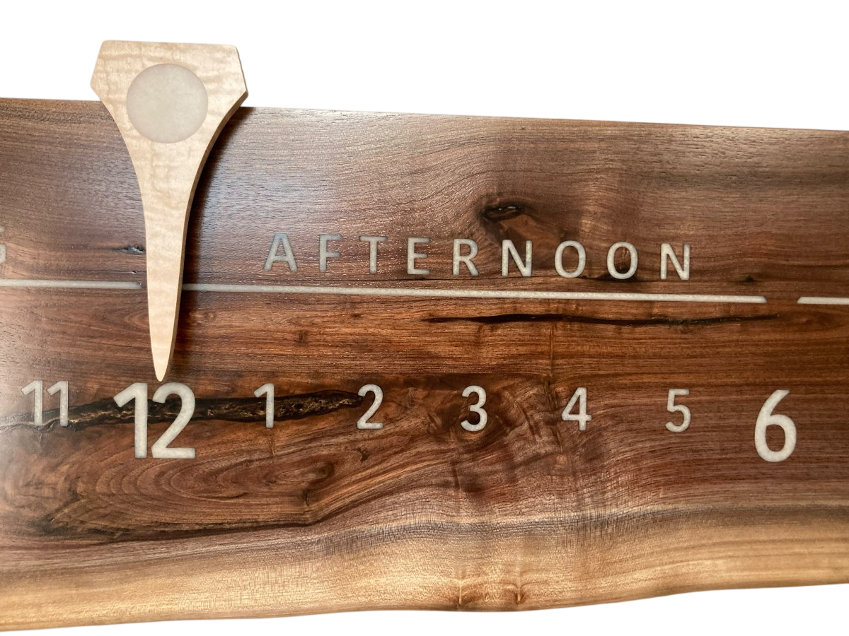 Blaine: 3 - foot Walnut - Linear Clockworks
