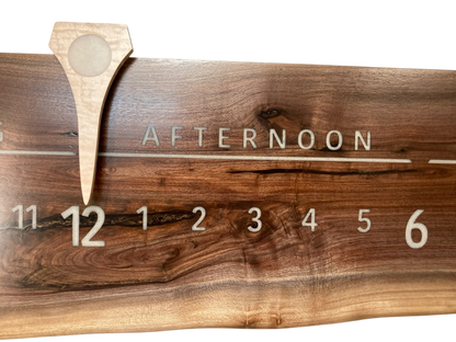 Blaine: 3 - foot Walnut - Linear Clockworks