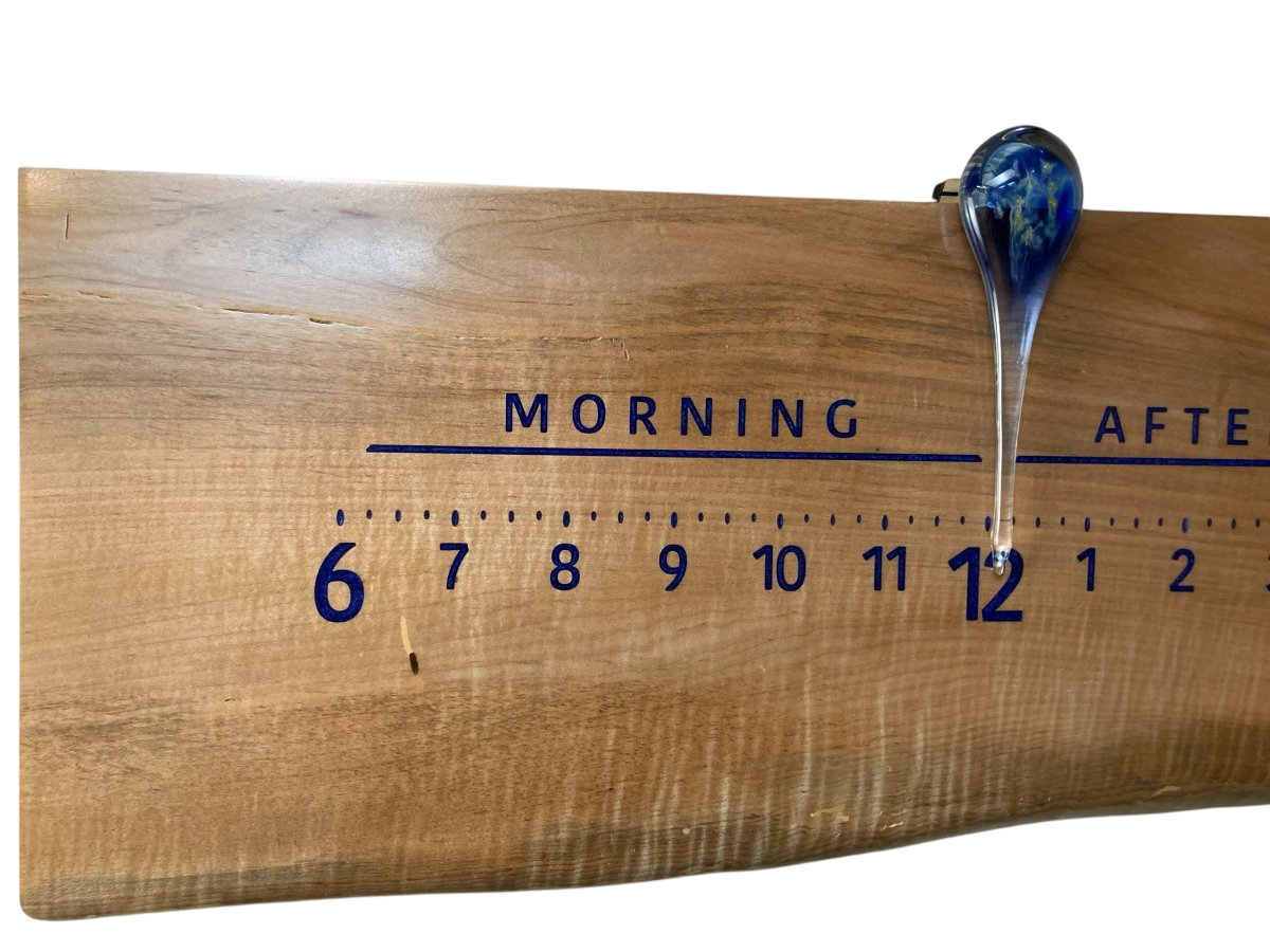 Cristall: 3 - foot Curly Maple - Linear Clockworks
