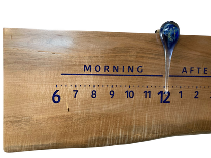 Cristall: 3 - foot Curly Maple - Linear Clockworks