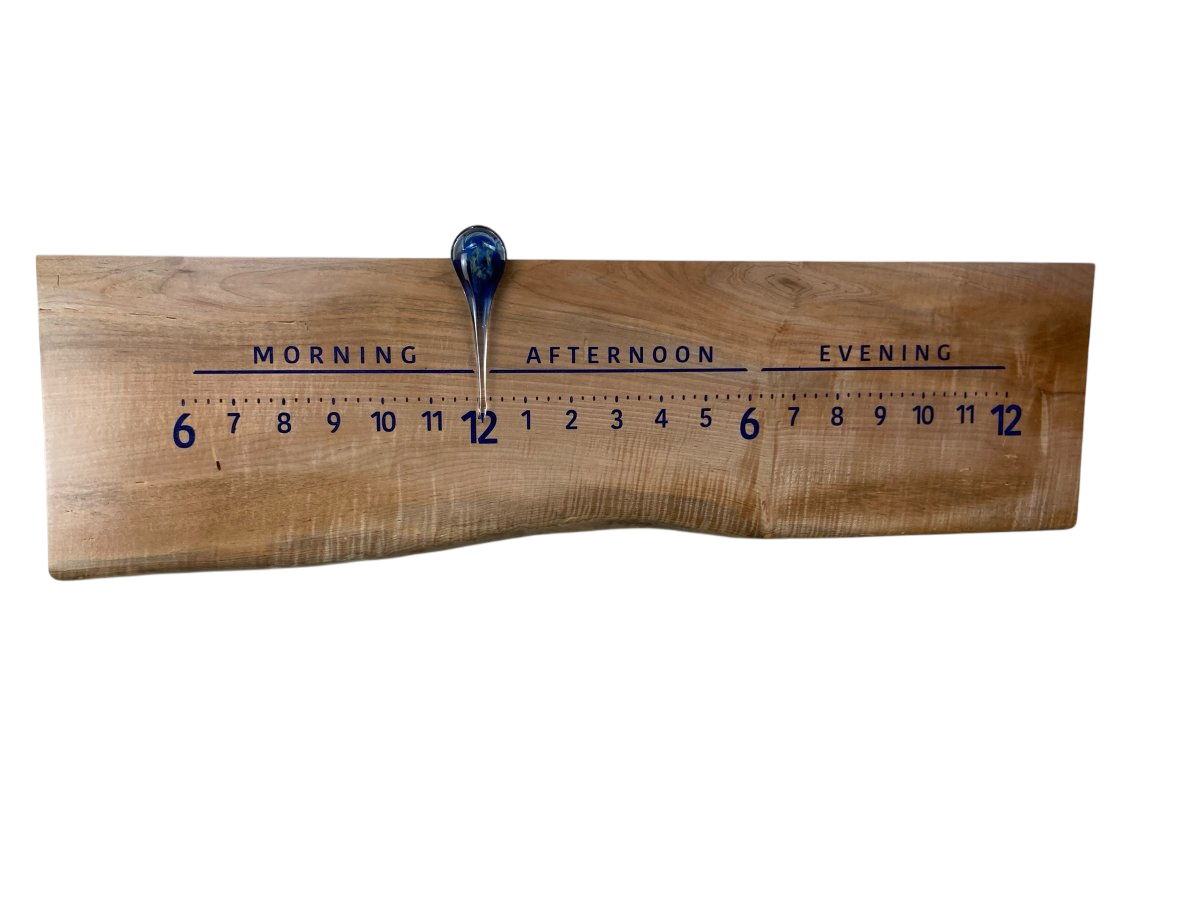 Cristall: 3 - foot Curly Maple - Linear Clockworks