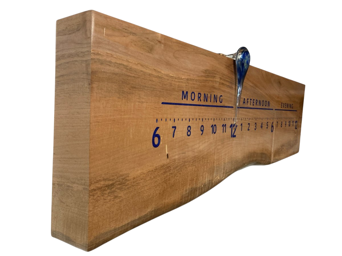 Cristall: 3 - foot Curly Maple - Linear Clockworks