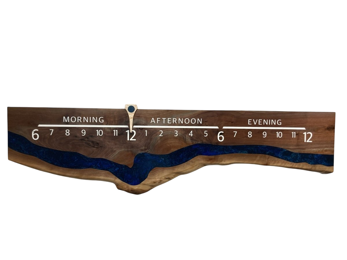 Randy Mills: 5ft Walnut Riverclock - Linear Clockworks