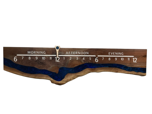 Randy Mills: 5ft Walnut Riverclock - Linear Clockworks