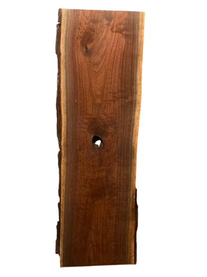 Kyle: 3 - foot Walnut/Maple Double Live Edge - Linear Clockworks