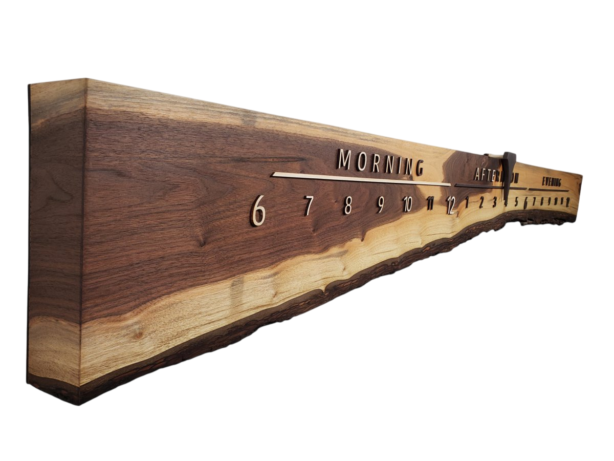 Spotty:7 - ft Walnut/Maple - Linear Clockworks