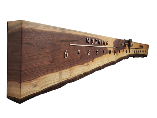 Spotty:7 - ft Walnut/Maple - Linear Clockworks