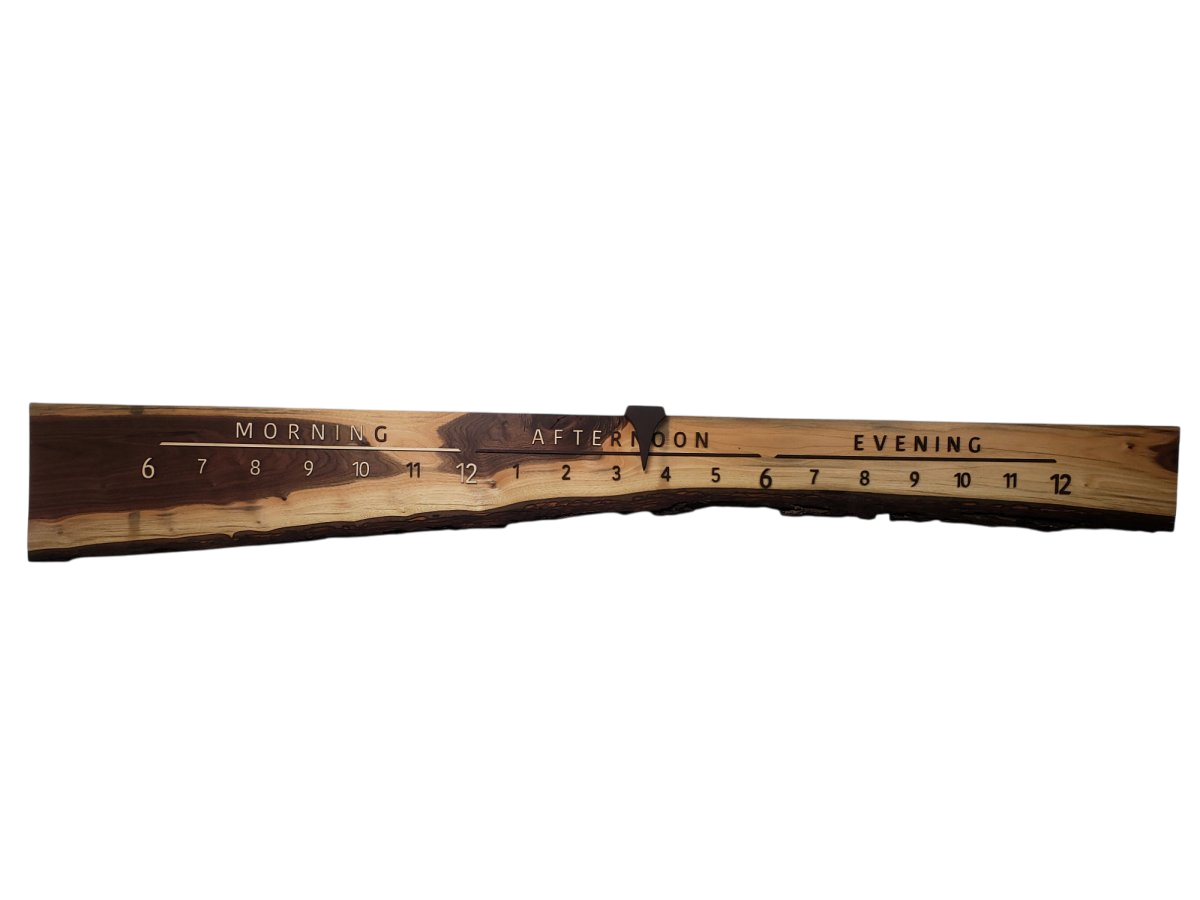 Spotty:7 - ft Walnut/Maple - Linear Clockworks