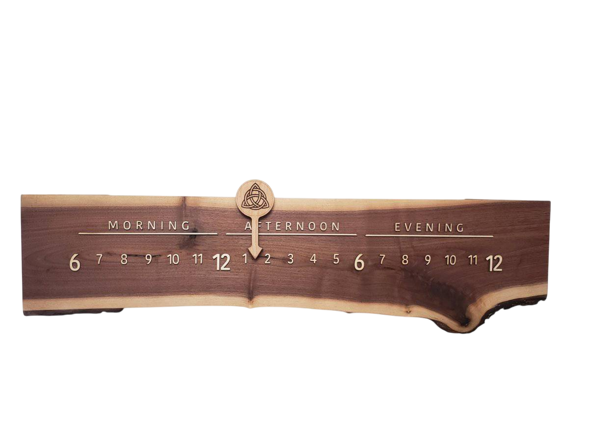 Runic: 3 - foot Walnut / Maple - Linear Clockworks