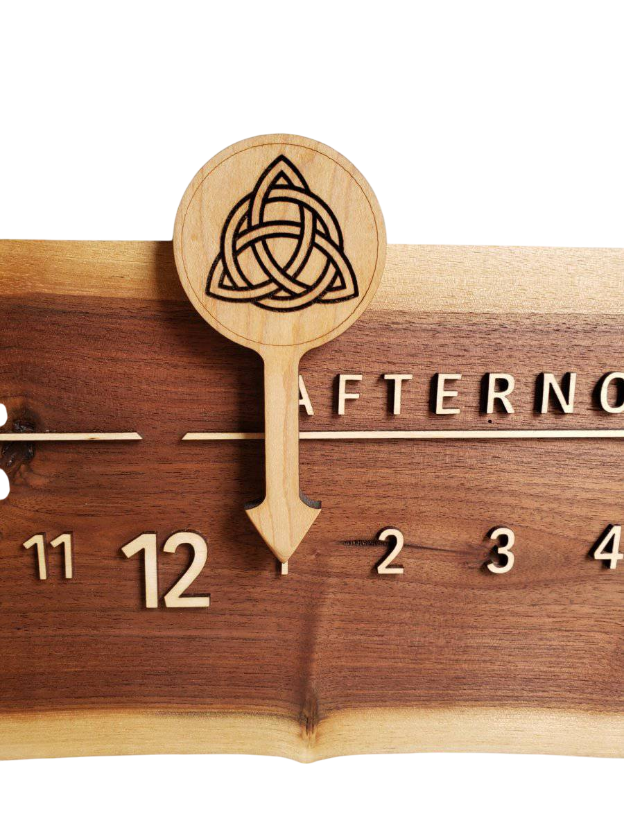 Runic: 3 - foot Walnut / Maple - Linear Clockworks