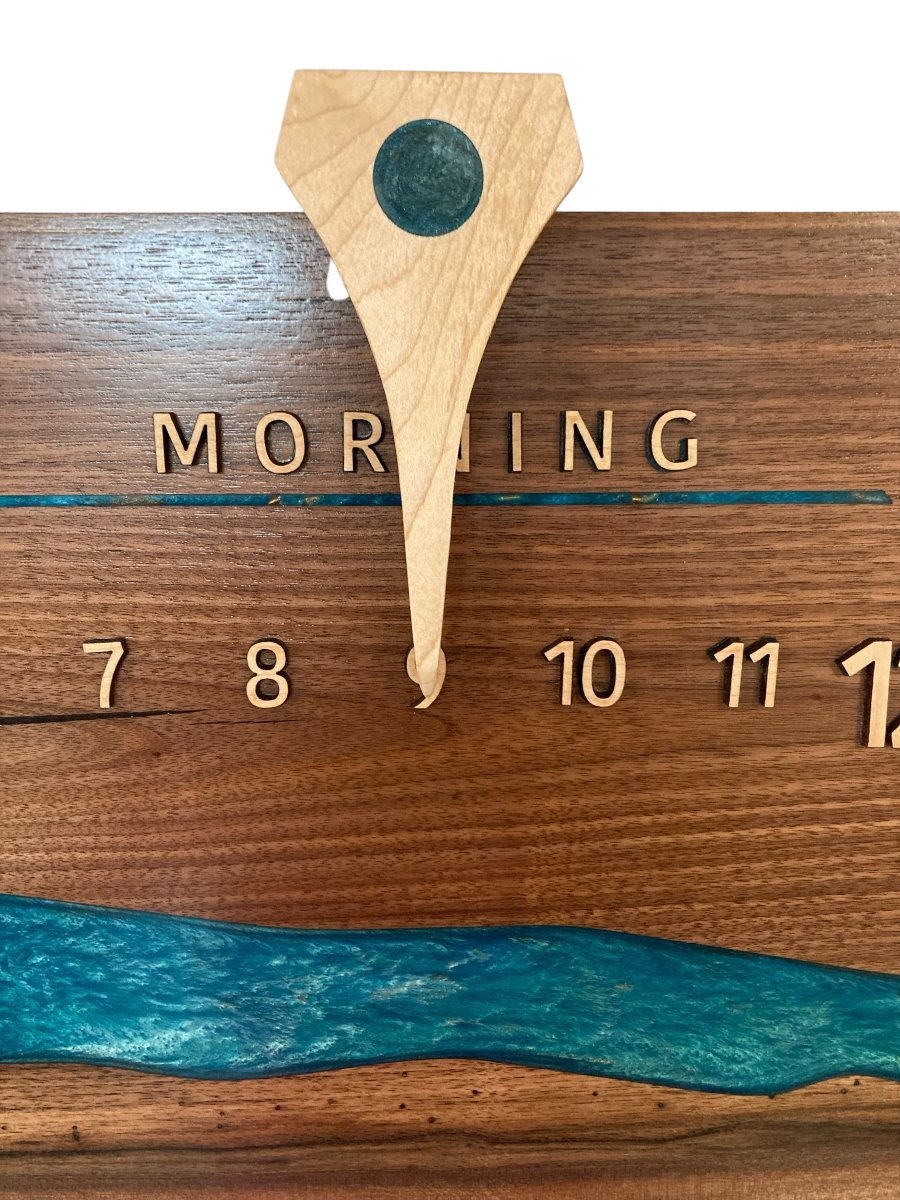 Rivulet: 3 - foot Walnut - Linear Clockworks