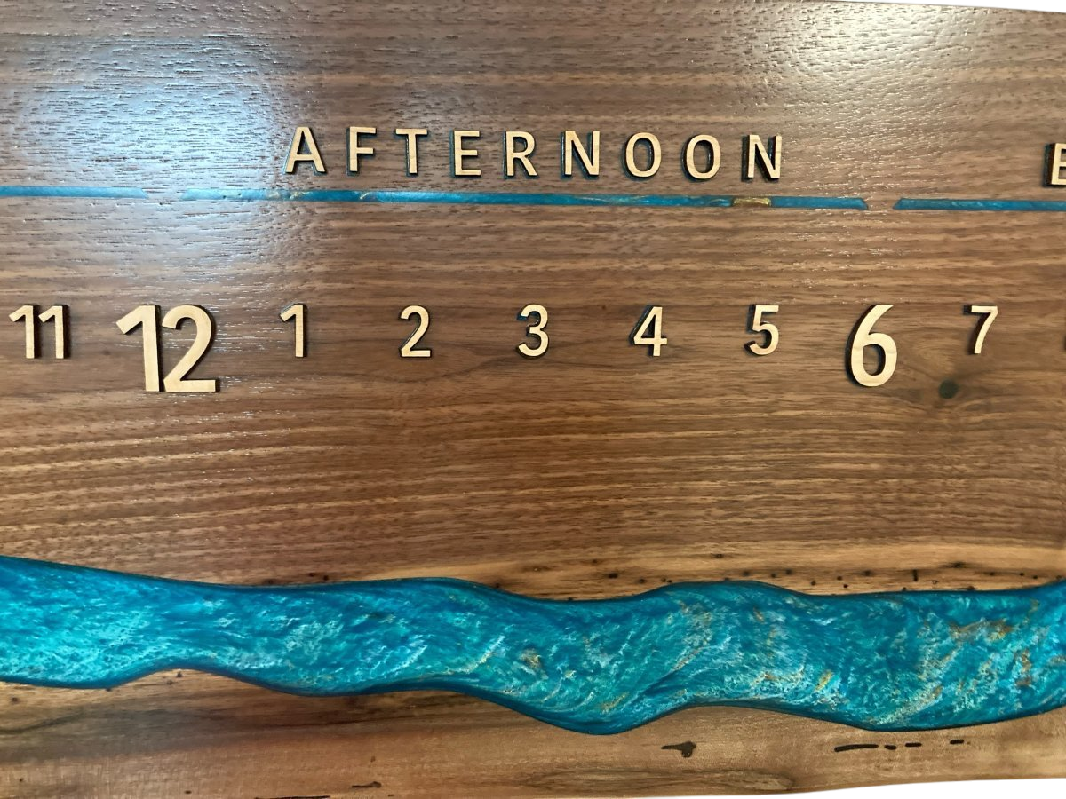 Rivulet: 3 - foot Walnut - Linear Clockworks