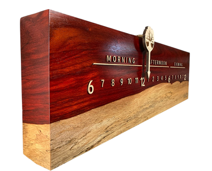 Perry: 3 - foot Padouk/Maple - Linear Clockworks