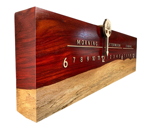 Perry: 3 - foot Padouk/Maple - Linear Clockworks