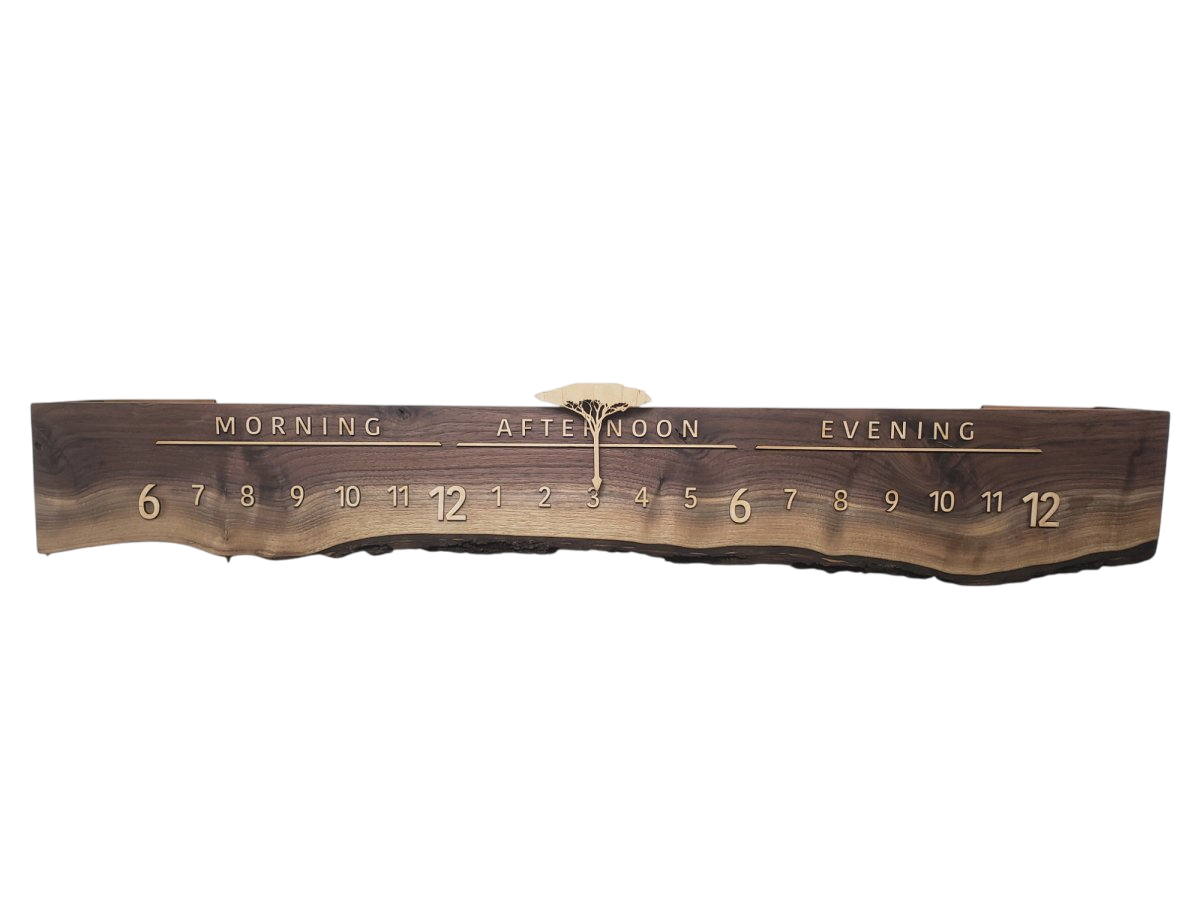 Thorn:3 - foot Walnut/Maple - Linear Clockworks