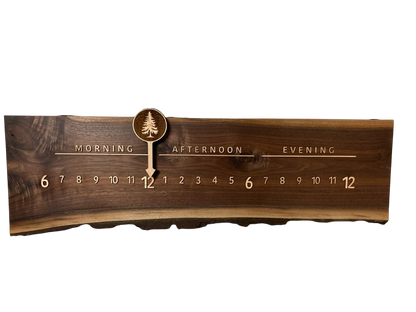 Jaxson: 3 - foot Walnut/Maple - Linear Clockworks
