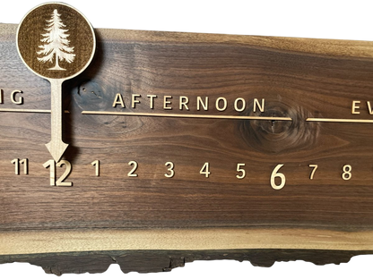 Jaxson: 3 - foot Walnut/Maple - Linear Clockworks