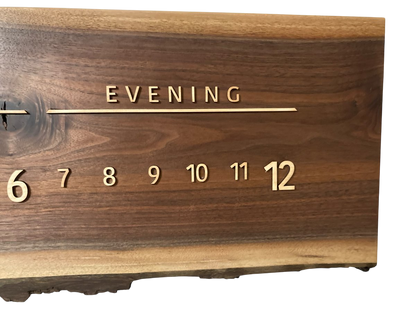 Jaxson: 3 - foot Walnut/Maple - Linear Clockworks