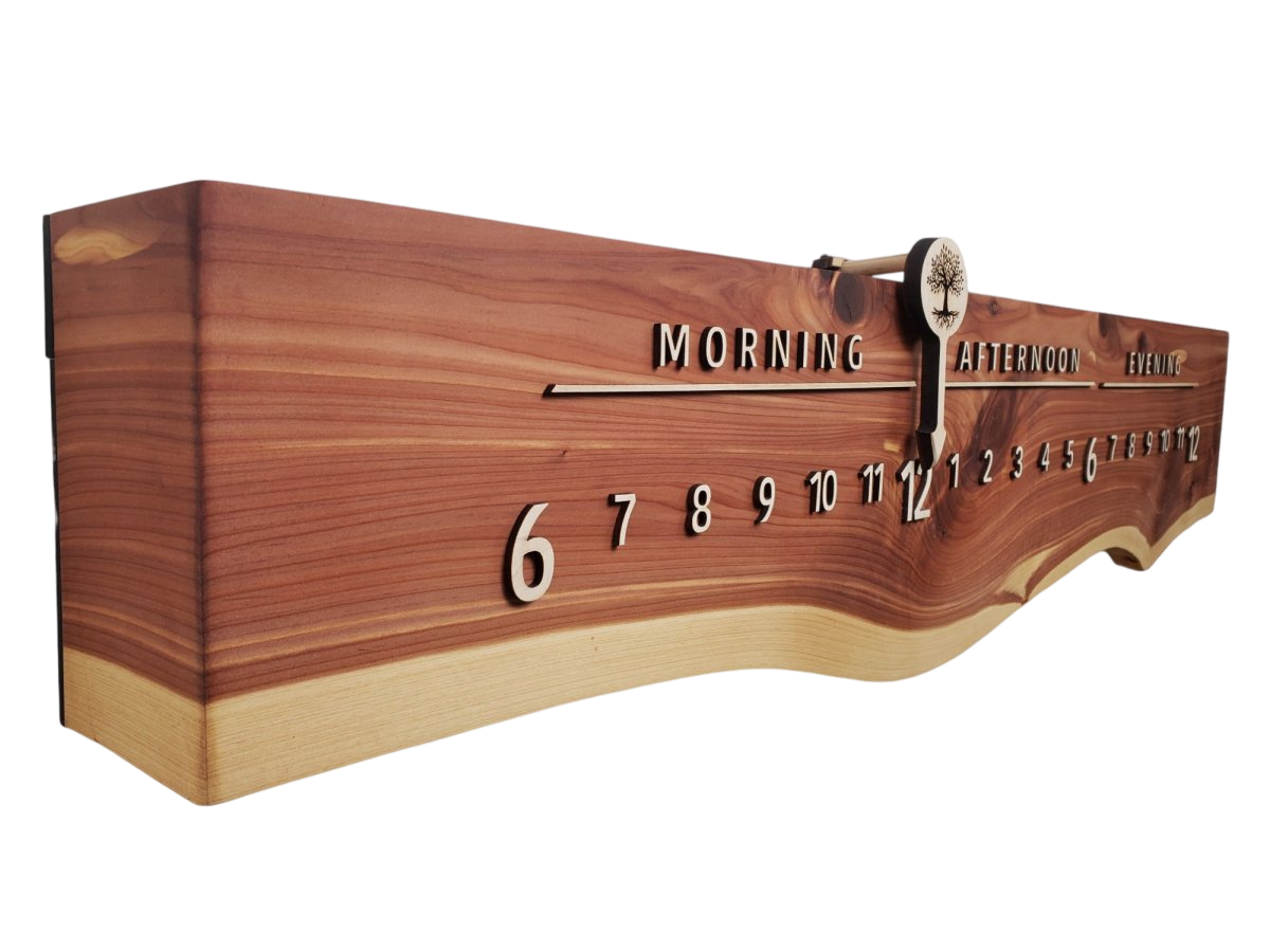 Treasure:3 - foot Cedar/Maple - Linear Clockworks