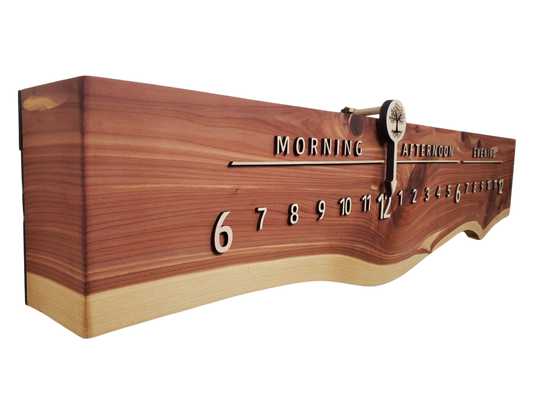 Treasure:3 - foot Cedar/Maple - Linear Clockworks