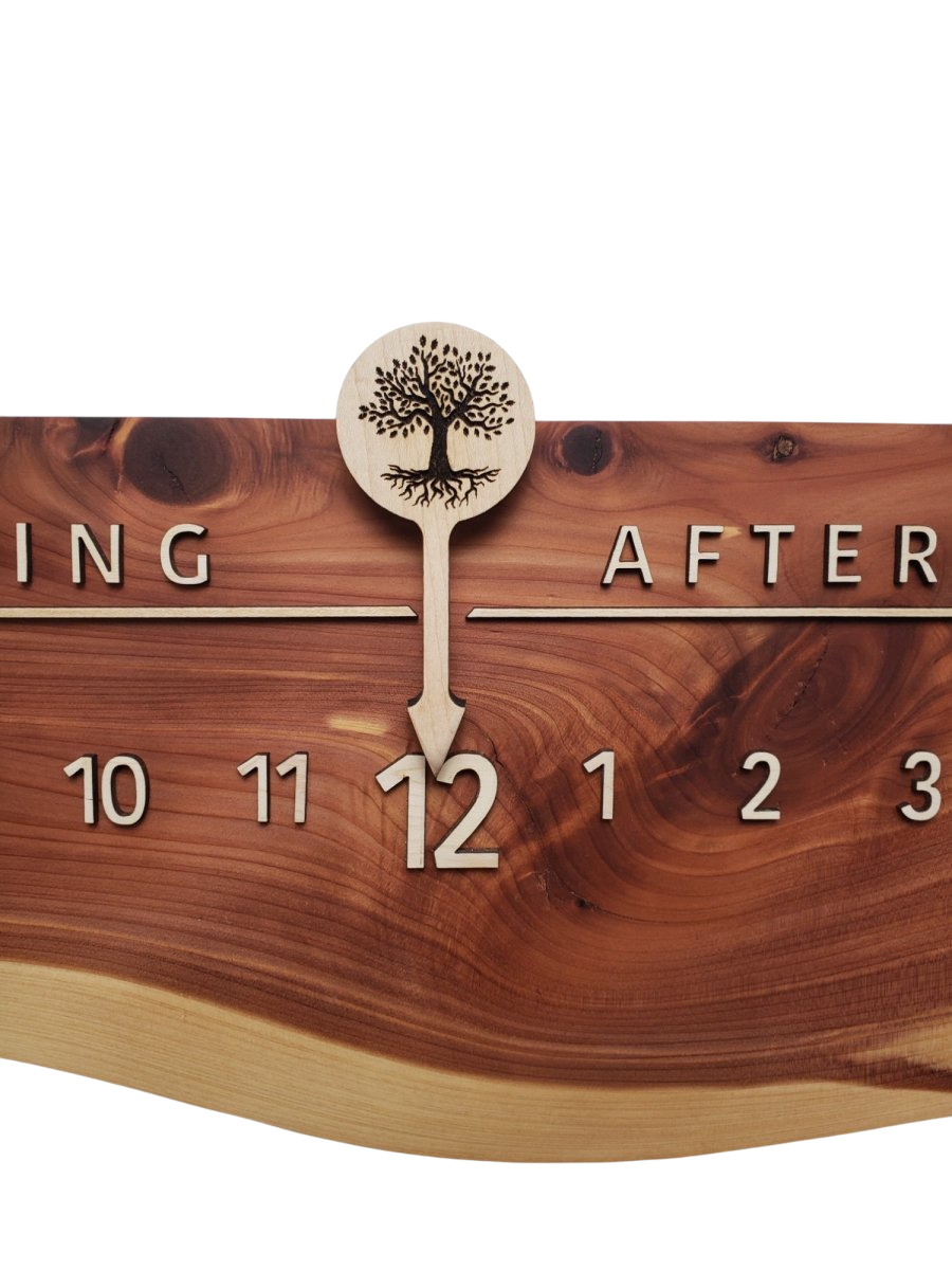 Treasure:3 - foot Cedar/Maple - Linear Clockworks