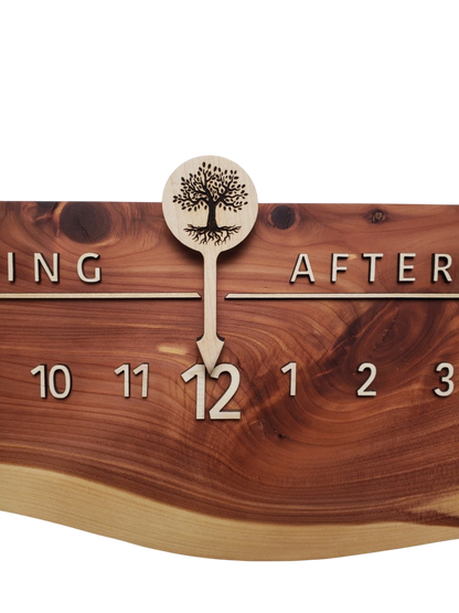 Treasure:3 - foot Cedar/Maple - Linear Clockworks