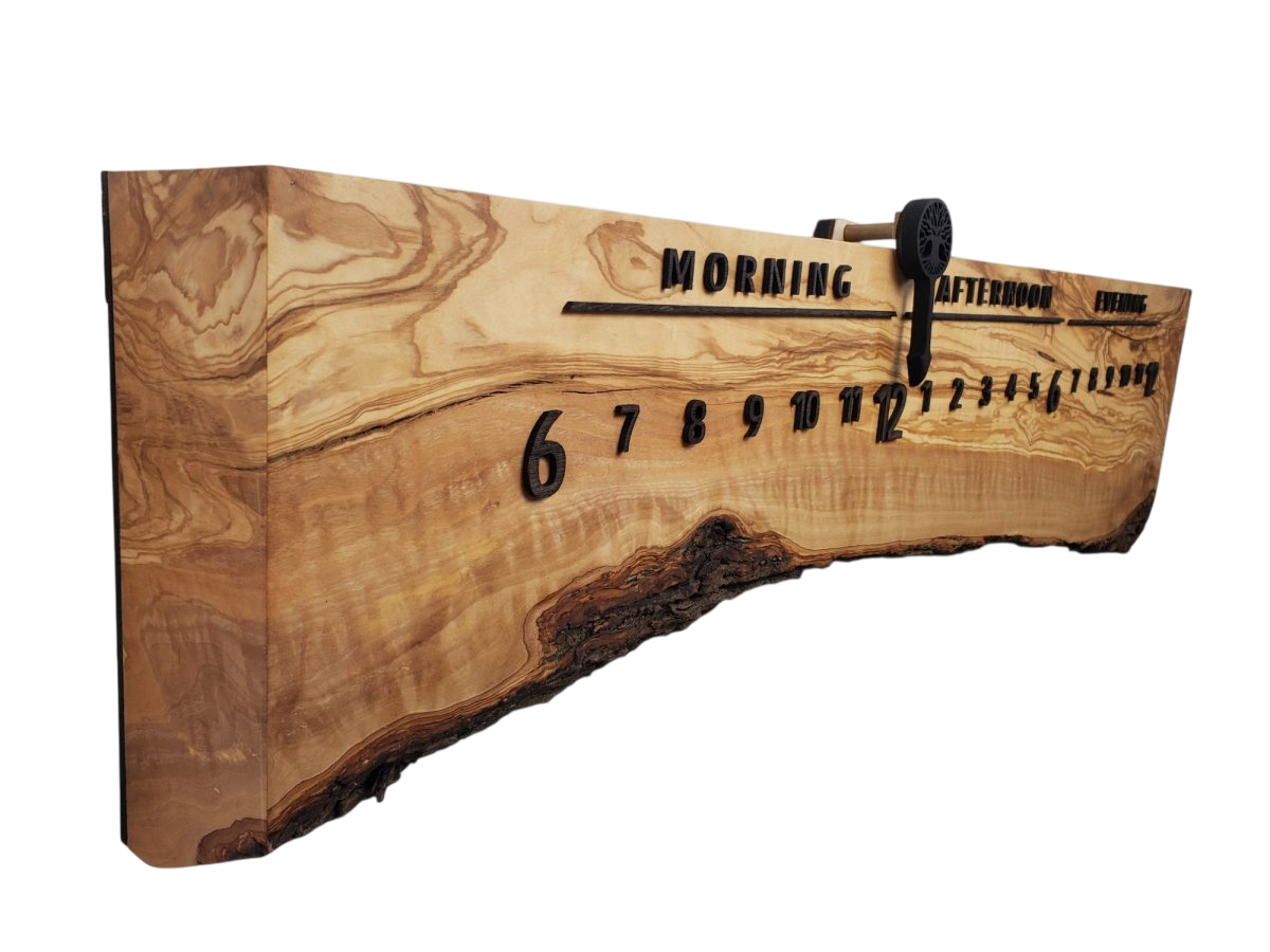 Verdin:3 - foot Olivewood/Wenge - Linear Clockworks