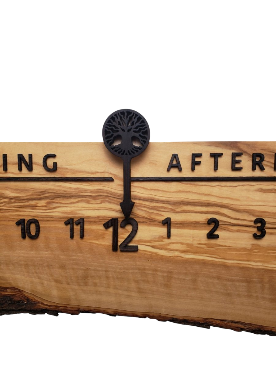 Verdin:3 - foot Olivewood/Wenge - Linear Clockworks