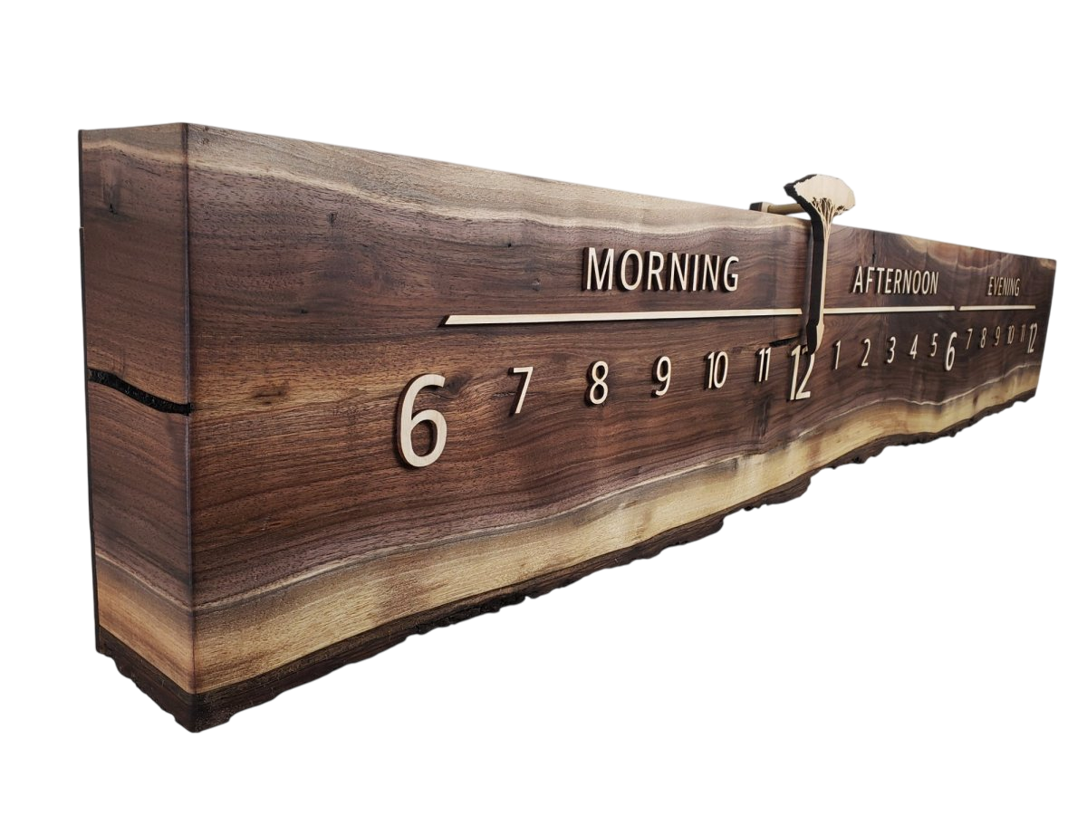 Smoky:5 - ft Walnut/Maple - Linear Clockworks