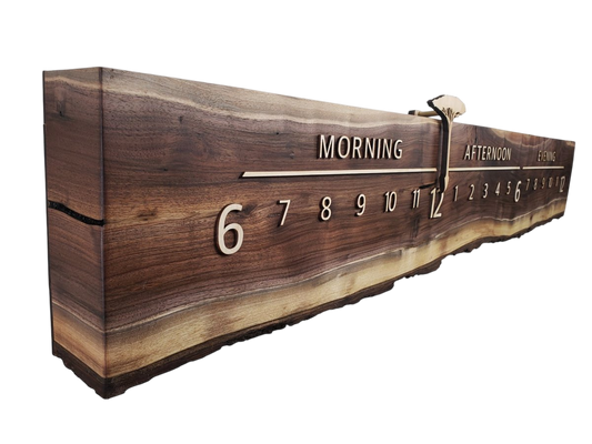 Smoky:5 - ft Walnut/Maple - Linear Clockworks