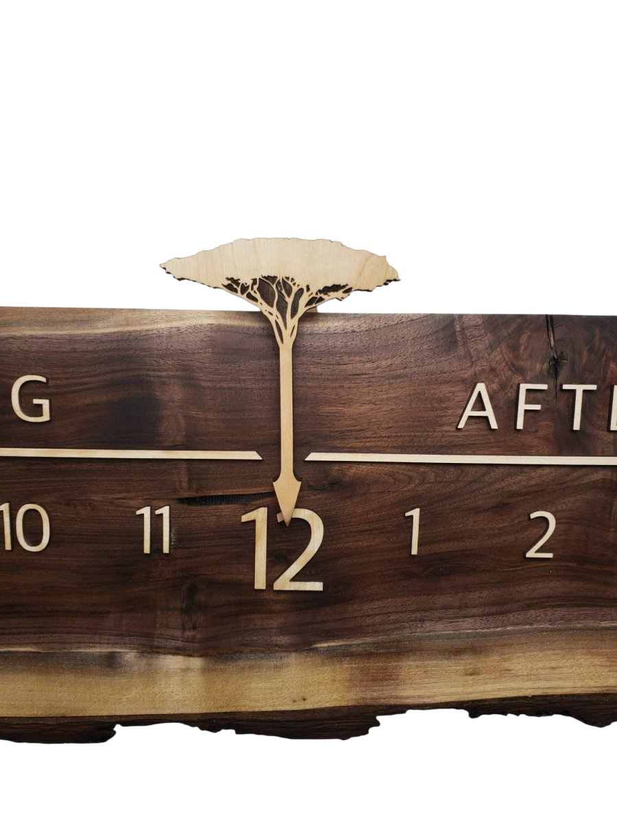 Smoky:5 - ft Walnut/Maple - Linear Clockworks