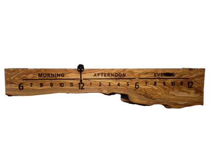 Topaz:5 - foot Olivewood/Wenge - Linear Clockworks