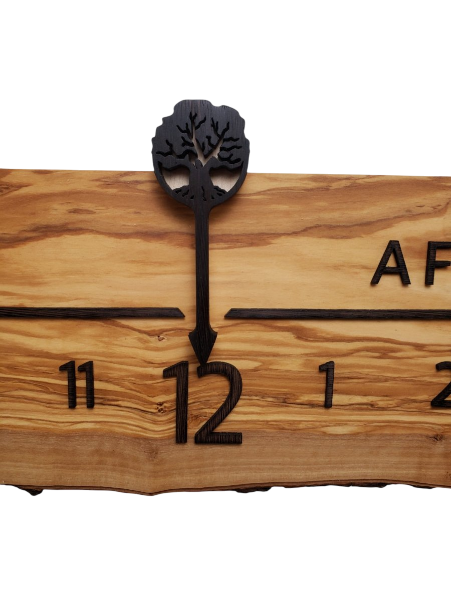 Topaz:5 - foot Olivewood/Wenge - Linear Clockworks
