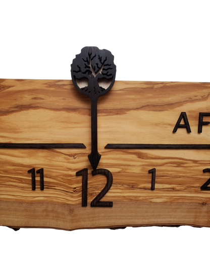 Topaz:5 - foot Olivewood/Wenge - Linear Clockworks