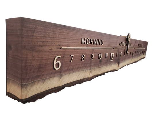 Stella:5 - foot Walnut/Maple - Linear Clockworks