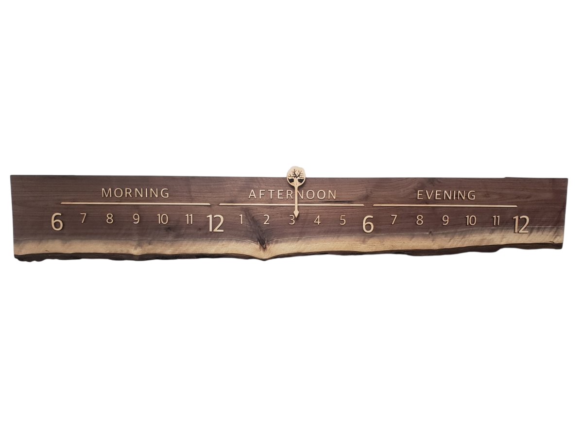 Stella:5 - foot Walnut/Maple - Linear Clockworks