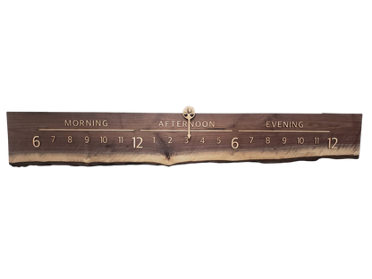 Stella:5 - foot Walnut/Maple - Linear Clockworks