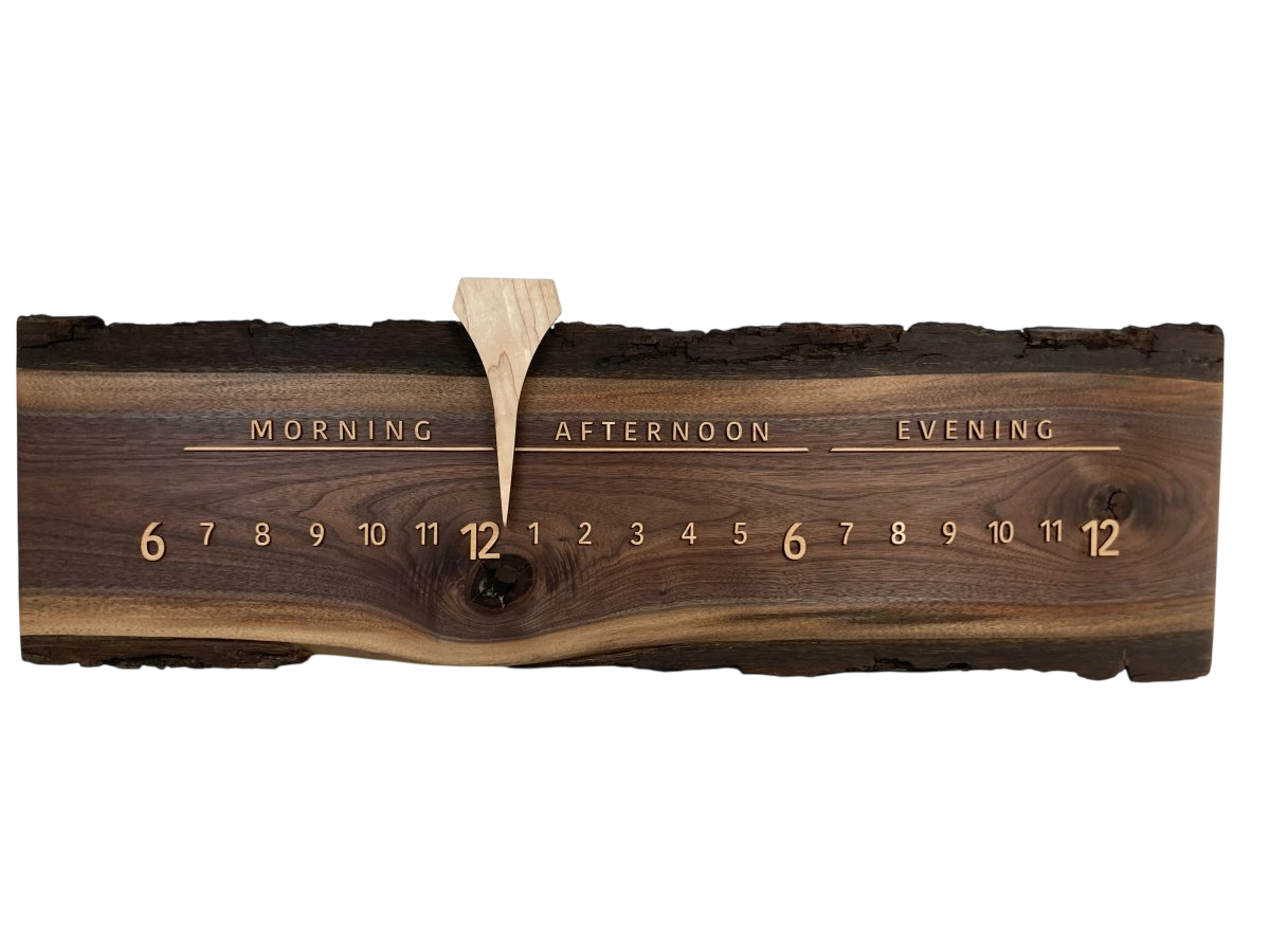 Jace: 3 - foot Walnut/Maple - Linear Clockworks