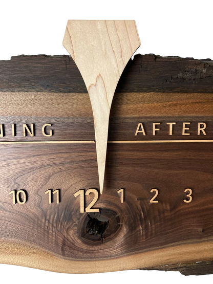 Jace: 3 - foot Walnut/Maple - Linear Clockworks