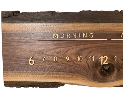 Jace: 3 - foot Walnut/Maple - Linear Clockworks