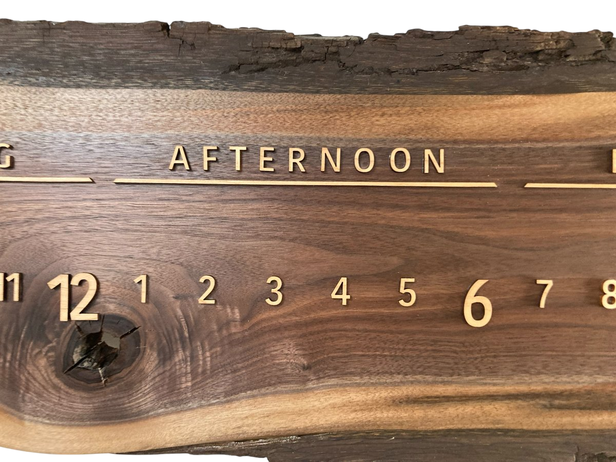 Jace: 3 - foot Walnut/Maple - Linear Clockworks