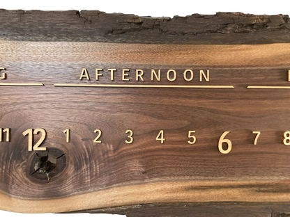 Jace: 3 - foot Walnut/Maple - Linear Clockworks